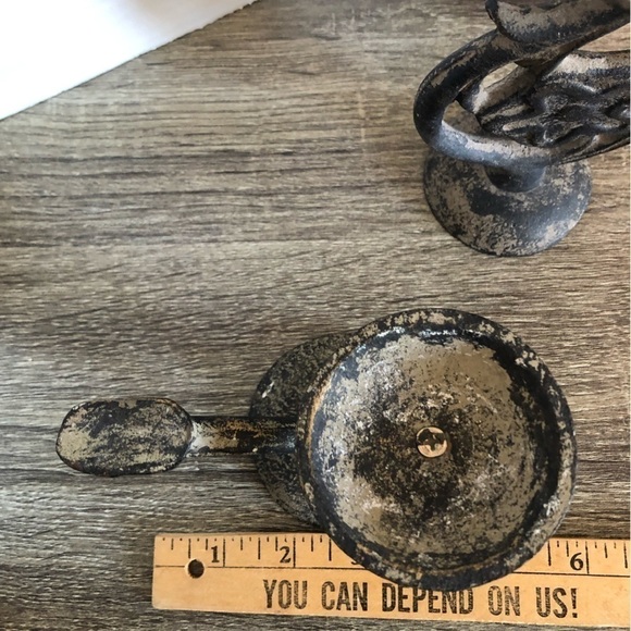 Pair of Vintage Metal Candle  Holders - Picture 9 of 10